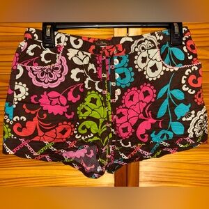 Vera Bradley Floral High Waist Shorts - Pink, Green, Blue